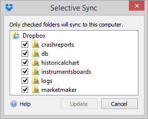 Рисунок 4 – синхронизация настроек